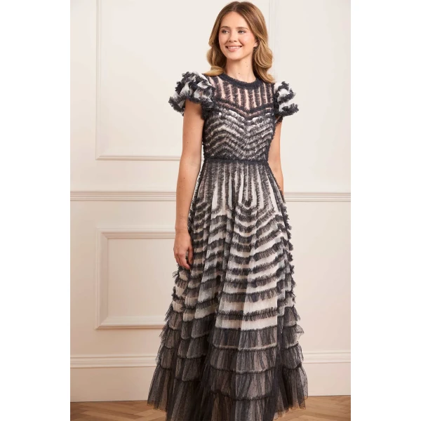 Needle and Thread cocktail dress - sequin embellished | Shop luxury evening wear at Luxury Shoes 