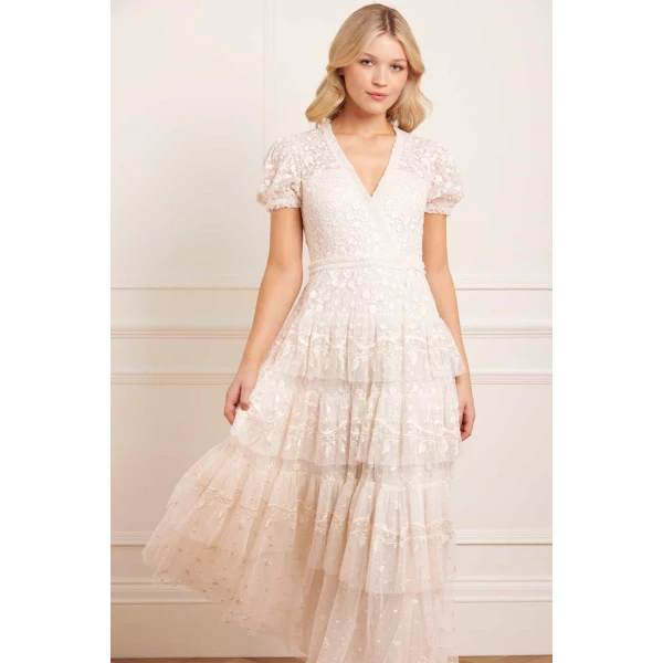 Needle and Thread cocktail dress - sequin embellished | Shop luxury evening wear at Luxury Shoes 