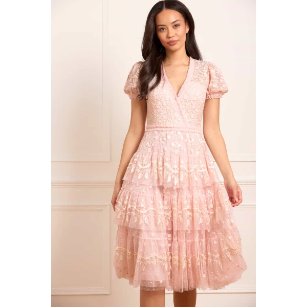 Needle and Thread cocktail dress - sequin embellished | Shop luxury evening wear at Luxury Shoes 