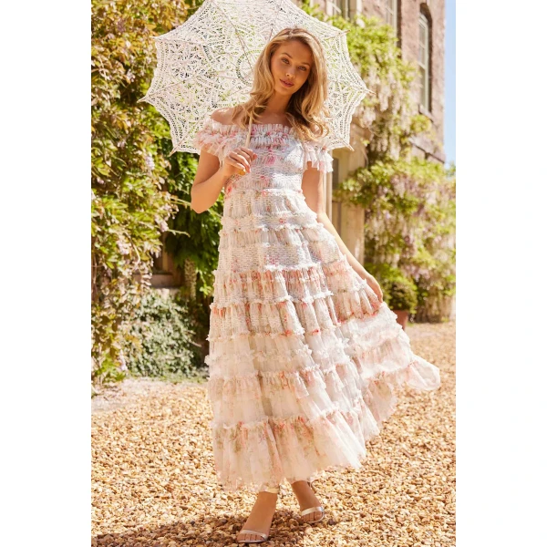 Needle and Thread cocktail dress - sequin embellished | Shop luxury evening wear at Luxury Shoes 