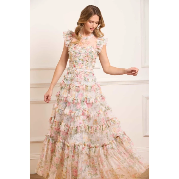 Needle and Thread cocktail dress - sequin embellished | Shop luxury evening wear at Luxury Shoes 