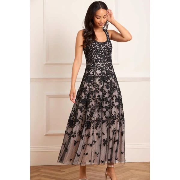 Needle and Thread cocktail dress - sequin embellished | Shop luxury evening wear at Luxury Shoes 
