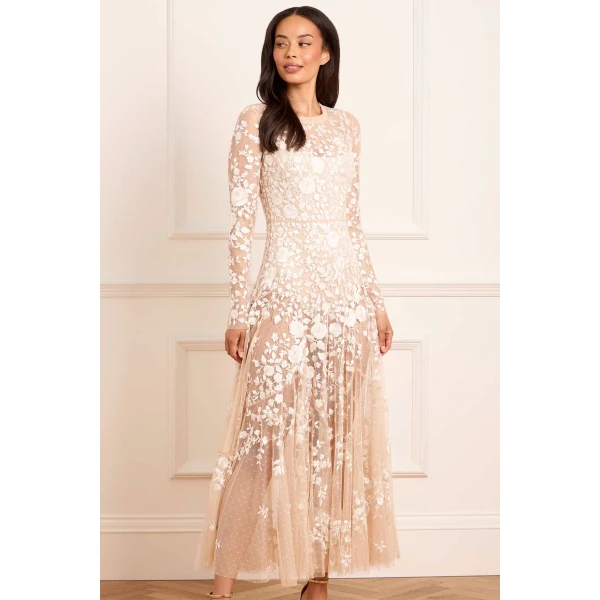 Needle and Thread cocktail dress - sequin embellished | Shop luxury evening wear at Luxury Shoes 
