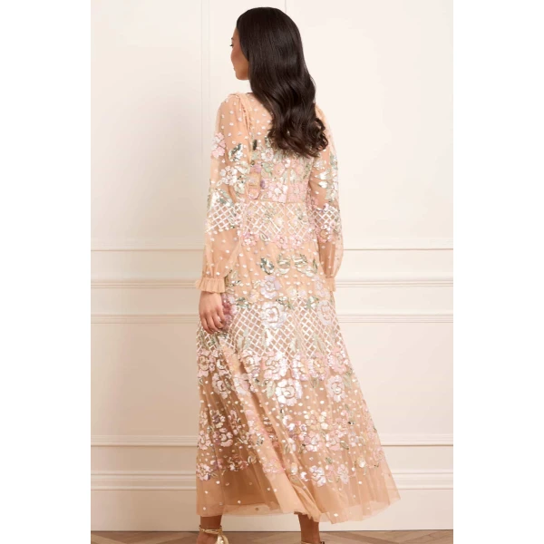 Needle and Thread cocktail dress - sequin embellished | Shop luxury evening wear at Luxury Shoes 