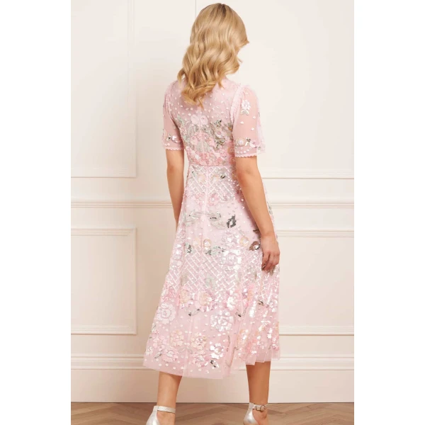 Needle and Thread cocktail dress - sequin embellished | Shop luxury evening wear at Luxury Shoes 
