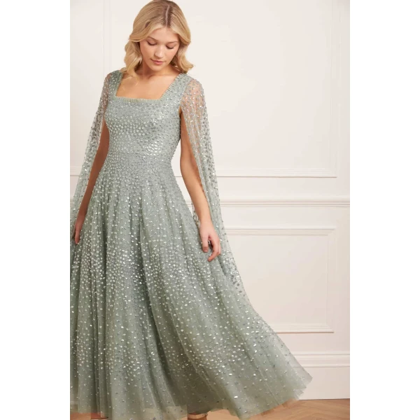Needle and Thread cocktail dress - sequin embellished | Shop luxury evening wear at Luxury Shoes 