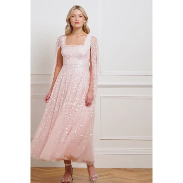 Needle and Thread cocktail dress - sequin embellished | Shop luxury evening wear at Luxury Shoes 