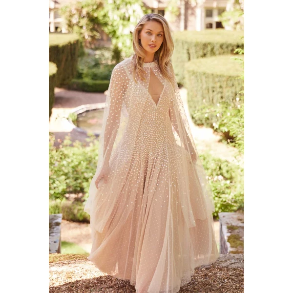 Needle and Thread cocktail dress - sequin embellished | Shop luxury evening wear at Luxury Shoes 