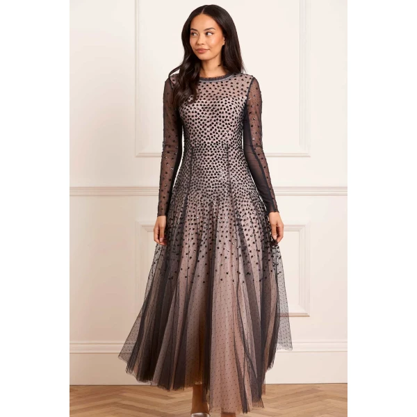 Needle and Thread cocktail dress - sequin embellished | Shop luxury evening wear at Luxury Shoes 