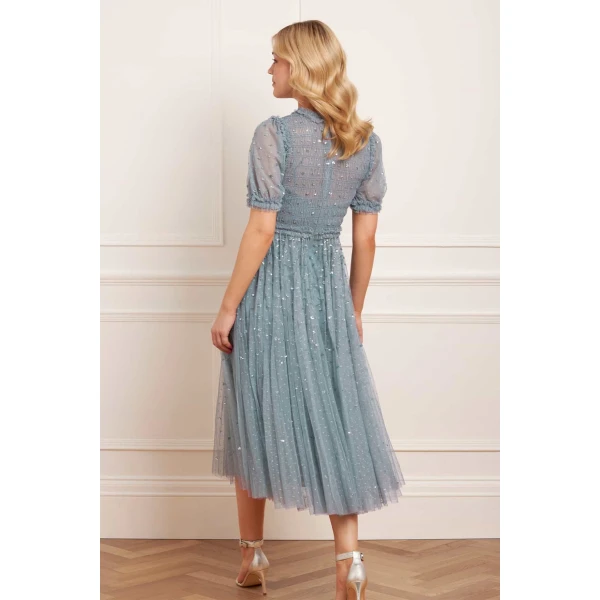 Needle and Thread cocktail dress - sequin embellished | Shop luxury evening wear at Luxury Shoes 