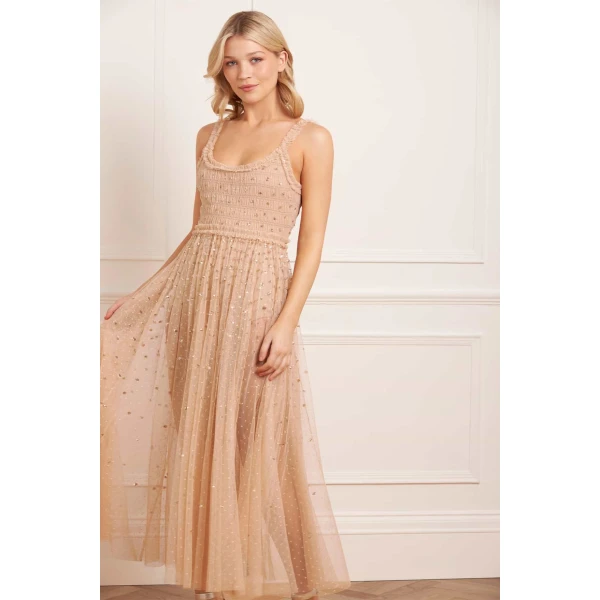 Needle and Thread cocktail dress - sequin embellished | Shop luxury evening wear at Luxury Shoes 