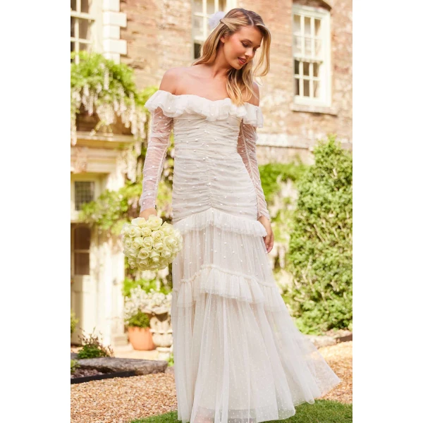 Needle and Thread cocktail dress - sequin embellished | Shop luxury evening wear at Luxury Shoes 