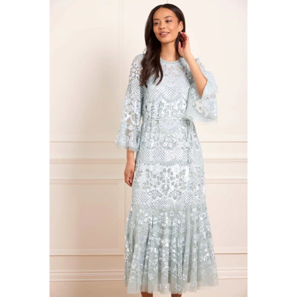 Needle and Thread cocktail dress - sequin embellished | Shop luxury evening wear at Luxury Shoes 