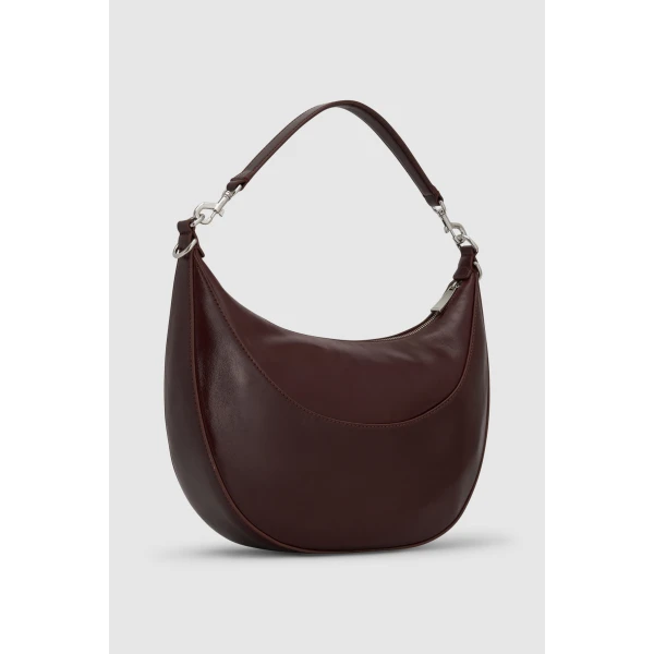 Back product shot of the Oroton FLORENCE MEDIUM HOBO in COPPER and Premium crackle leather for Women