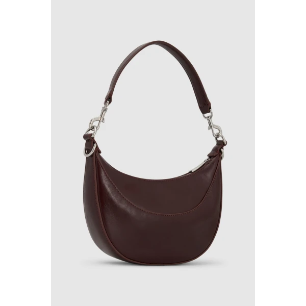 Back product shot of the Oroton FLORENCE SMALL SHOULDER BAG in COPPER and Premium crackle leather for Women
