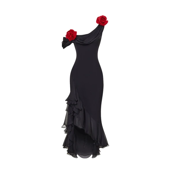 Rasario Chiffon Dress – couture evening dress