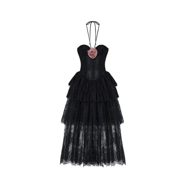 Rasario Lace Dress – couture evening dress