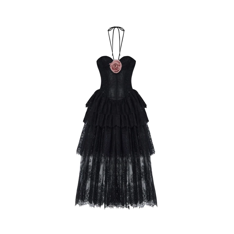 Rasario Lace Dress – couture evening dress