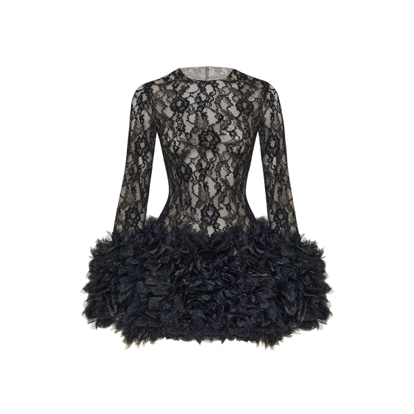 Rasario Lace Dress – couture evening dress