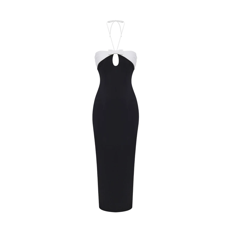 Rasario Midi Dress – couture evening dress