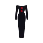 Rasario Velvet Dress – couture evening dress