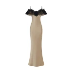 Rasario Off-Shoulder Dress – couture evening dress