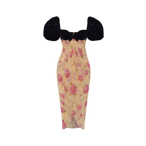 Rasario Floral Dress – couture evening dress