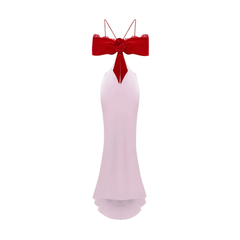 Rasario Satin Dress – couture evening dress