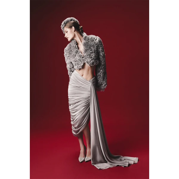 Rasario Midi Skirt – couture evening dress