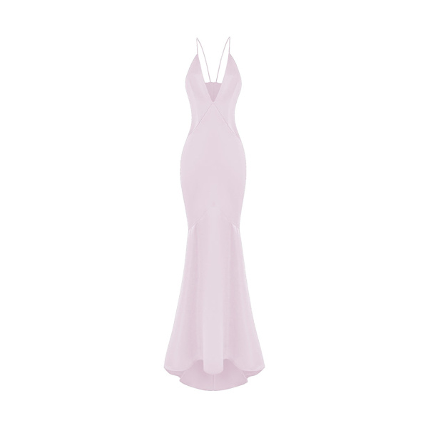 Rasario Satin Dress – couture evening dress