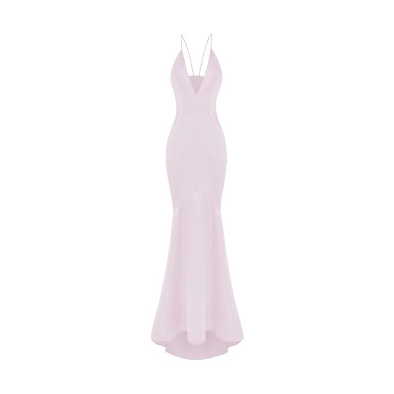 Rasario Satin Dress – couture evening dress