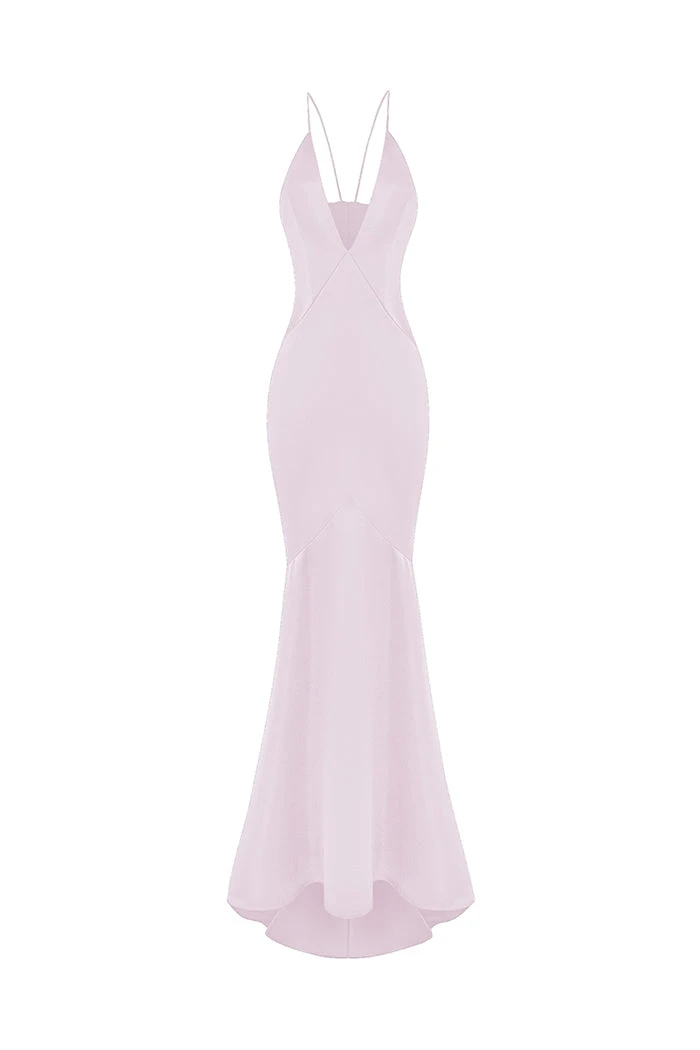Rasario Satin Maxi Dress Rasario Satin Dress – couture evening dress