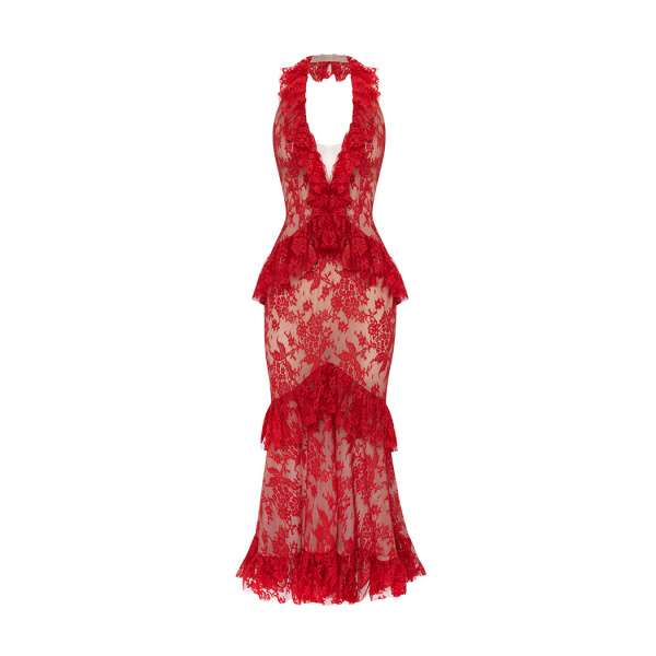 Rasario Lace Dress – couture evening dress
