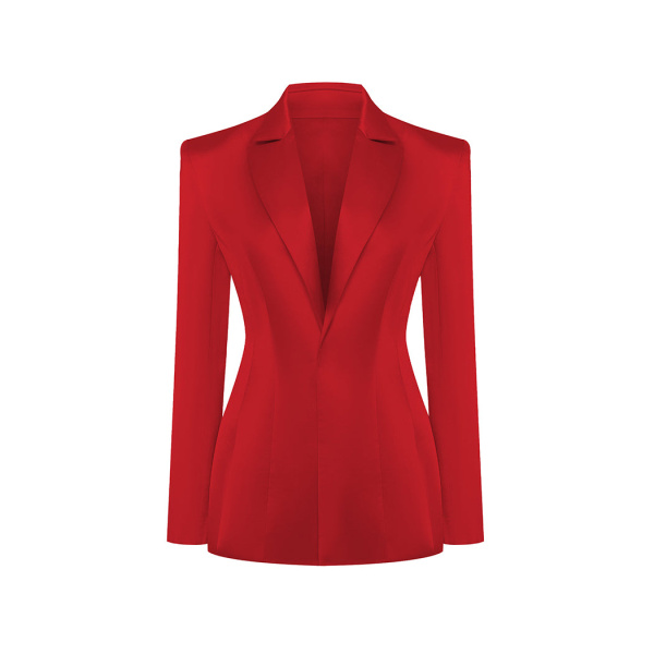 Rasario Satin Jacket – couture evening dress