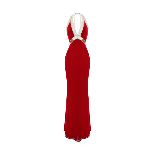 Rasario Velvet Dress – couture evening dress