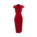 Rasario Velvet Dress – couture evening dress