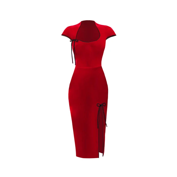 Rasario Velvet Dress – couture evening dress