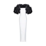 Rasario Crepe Dress – couture evening dress