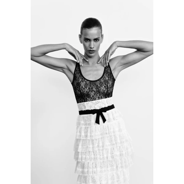 Rasario Lace Skirt – couture evening dress