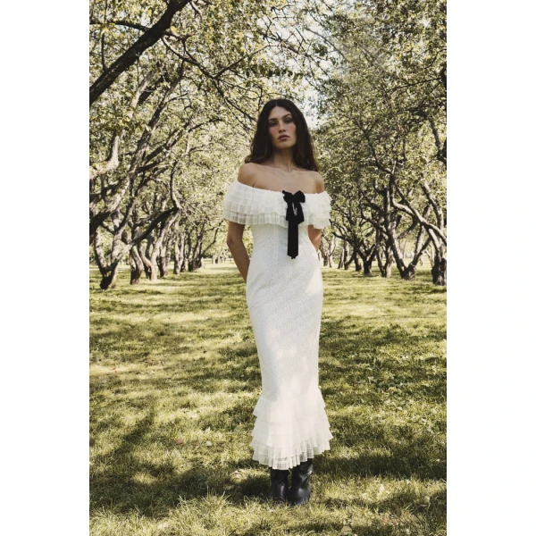 Rasario Midi Dress – couture evening dress