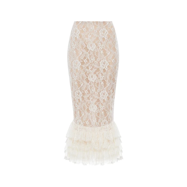 Rasario Lace Skirt – couture evening dress