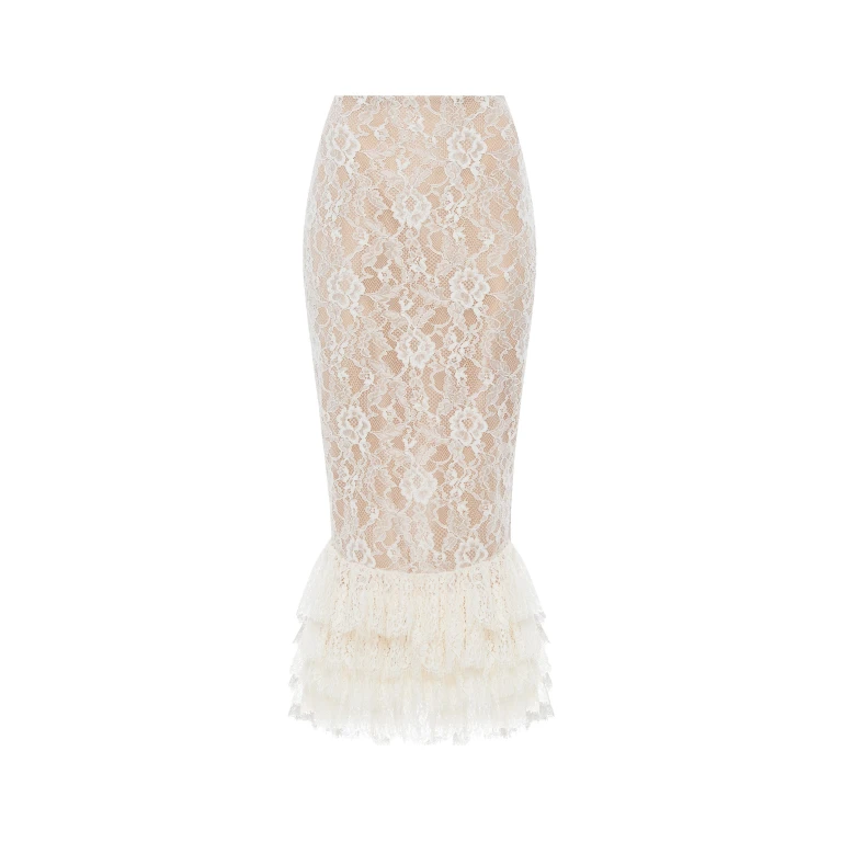 Rasario Lace Skirt – couture evening dress