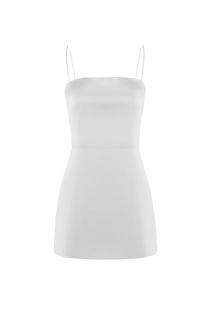 Rasario Satin Mini Dress Rasario Satin Dress – couture evening dress