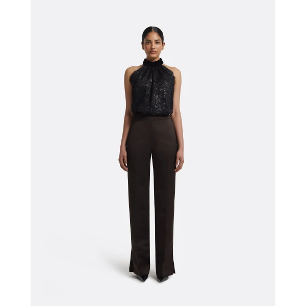 Akira Top In Black by Safiyaa ‚Äì luxury tops in Black available at Luxury Shoes 