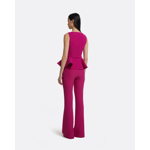 Alexa Trousers In Fuchsia by Safiyaa ‚Äì luxury pants in Pink available at Luxury Shoes 