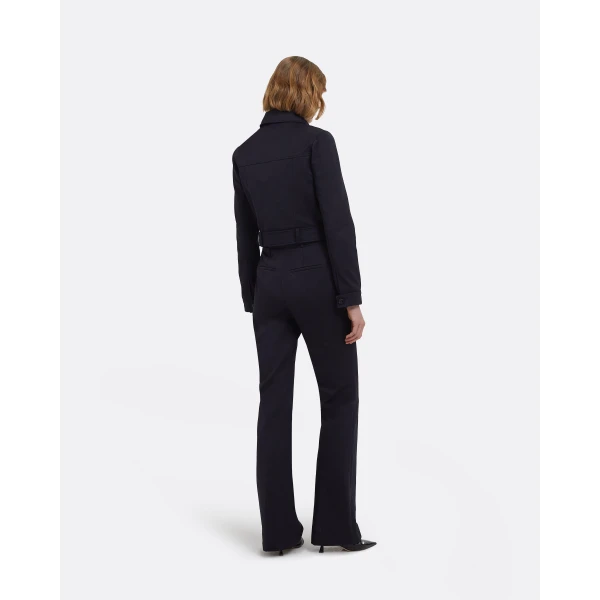 Alexis Trousers In Midnight Navy by Safiyaa ‚Äì luxury pants in Blue available at Luxury Shoes 