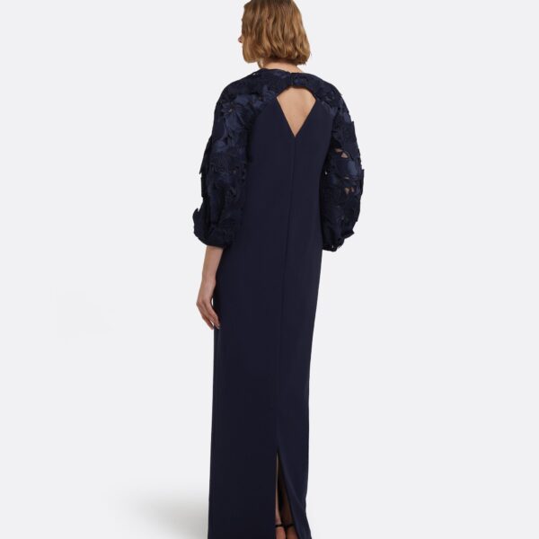 Amiren Long Dress In Navy On Maritime by Safiyaa ‚Äì luxury dresses in Blue available at Luxury Shoes 