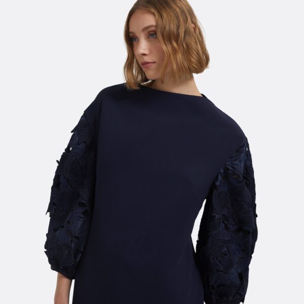 Amiren Long Dress In Navy On Maritime by Safiyaa ‚Äì luxury dresses in Blue available at Luxury Shoes 