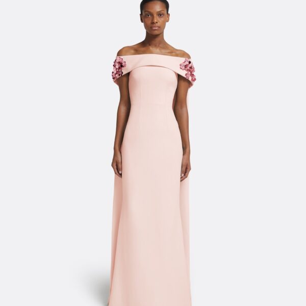 Arabella Harness With Soshin Dress In Pale Pink by Safiyaa ‚Äì luxury dresses in Pink available at Luxury Shoes 