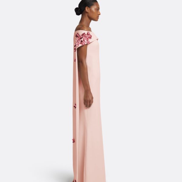 Arabella Harness With Soshin Dress In Pale Pink by Safiyaa ‚Äì luxury dresses in Pink available at Luxury Shoes 